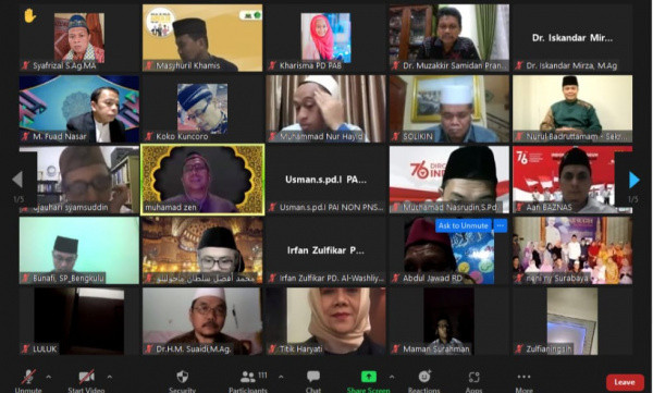 Webinar PDPAB MUI: Pendidikan Karakter Bangsa Benteng Dampak Negatif Medsos